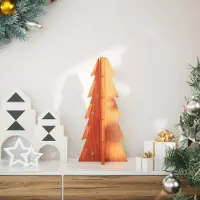 Prolenta Maison Exclusive - Kerstboom van hout, geschikt om te versieren, 49 cm, massief grenenhout
