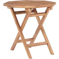The Living Store : Opklapbare tuintafel, 45x45x45 cm, massief teakhout