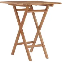 Syfax Tuintafel inklapbaar 60x60x75 cm massief teakhout