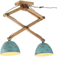 Syfax Plafondlamp 25 W E27 29x18x85 cm verweerd blauw