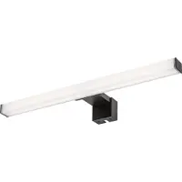 Rabalux Oliro Spigellamp - LED-badkamerlamp 6 W, zwart, IP44, 4000 K, 75051