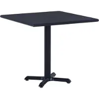 Prolenta Maison Exclusive - Tuintafel, zwart, 80x80x75 cm