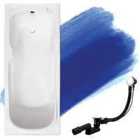 Badland MAJKA ligbad 170 x 70 cm wit