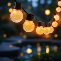 Spetebo 1.01 Zonne-energie LED-lichtketting met 24 LED-lampen - totale lengte ongeveer 660 cm - feestelijke lichtketting, warm wit