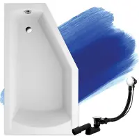 Badland SELENA hoekbad 160 x 90 cm links wit