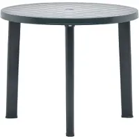 The Living Store De Living Store tuintafel, kleur groen, 89 cm, kunststof