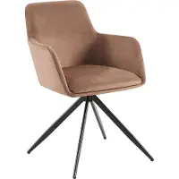 CLP Moderne barkruk, draaibaar, fluweelbekleding, matzwart, vierpotig onderstel, 56x81x62 cm