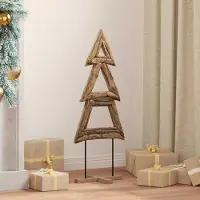 Prolenta Maison Exclusive - Kerstboom, bruin, 90 cm, massief teakhout