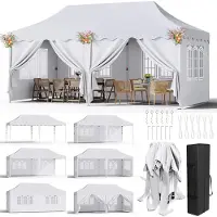 OEM Pop-up paviljoen, tent, waterdicht, UV-bescherming, stabiel aluminium frame, WIT