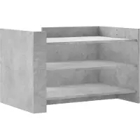 vidaXL Salontafel 80x50x50 cm bewerkt hout betongrijs