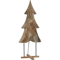 Syfax Kerstboom met standaard Bruin 181,5 cm Massief teakhout