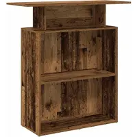 Syfax Receptiebalie 100x40x104 cm bewerkt hout oud houtkleurig
