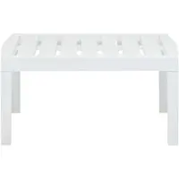 Syfax Tuintafel 78x55x38 cm kunststof wit