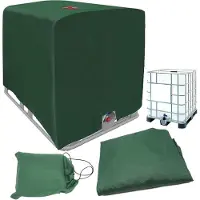 Sonstiges 1000 liter IBC-tankafdekking, 120x100x116 cm, groen, met UV-bescherming, geschikt voor water- en regenwateropslag