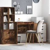 Prolenta Maison Exclusive - Bureau, gerookt eikenhout, 70 x 50 x 76 cm