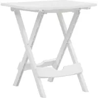 Syfax Tuintafel inklapbaar 44,5x38,5x50 cm wit