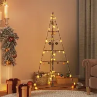 Prolenta Maison Exclusive - Metalen kerstboom voor decoraties, zwart, 140 cm