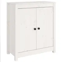 Syfax Dressoir 70x35x80 cm massief grenenhout wit
