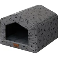 Doggy Hondenmand Huisje met Kussen - Waterdicht & Makkelijk Schoon te Maken