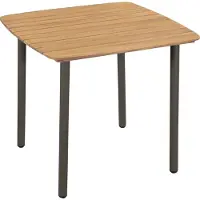 Syfax Tuintafel 80x80x72 cm massief acaciahout en staal