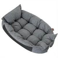 Doggy Hondenmand & Matras 2-in-1 Waterdicht 76x55cm Grijs