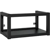 Syfax Wastafelframe wandgemonteerd 59x38x31 cm ijzer zwart