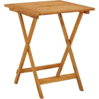 Syfax Tuintafel inklapbaar 60x60x75 cm massief acaciahout