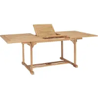 Syfax Tuintafel verlengbaar 150-200x100x75 cm massief teakhout