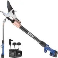 OEM Tuinschaar, telescopische steel, duurzame SK5-staalmes, model 921-09m, met twee batterijen