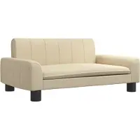 Syfax Hondenmand 70x45x30 cm stof crèmekleurig