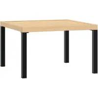 Syfax Tuintafel 65x65x40 cm aluminium zwart