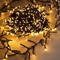 Spetebo 3.12 Cluster van lichtjes in zachtgoud - 448 LED / 4,2 meter - Netstroomaansluiting, dimmer, timer (448 LED)