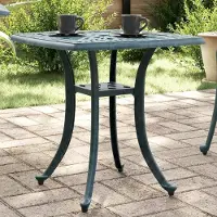 Prolenta Maison Exclusive - Tuintafel, groen, 53x53x53 cm, aluminium gietwerk