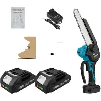 OEM Elektrische kettingzaag zonder borstels, 8 inch, 3000W vermogen, set met 2 batterijen