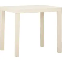 Syfax Tuintafel 79x65x72 cm kunststof wit