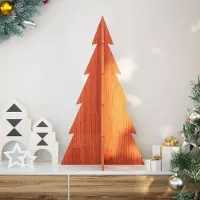Prolenta Maison Exclusive - Kerstboom van hout, 80 cm, massief grenenhout, geschikt om te versieren