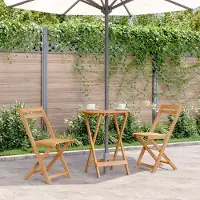 Prolenta Maison Exclusive - Opklapbare tuintafel, 60x75 cm, massief acaciahout