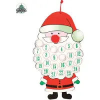 Guirca Kerstman adventskalender, kerst, 34 cm