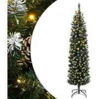 Prolenta Maison Exclusive - Kunstkerstboom, slank model, 300 LED-lampjes, 240 cm