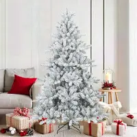 Prolenta Maison Exclusive - Kunstkerstboom met scharnier, besneeuwd, wit, 180 cm