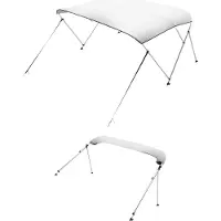 Vevor Bimini Top Bootkap Zonnescherm (3 Bogen) Gemaakt van 600D Polyester met Aluminiumlegering Frame