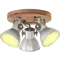 Syfax Plafondlamp industrieel 25 W E27 42x27 cm zilverkleurig