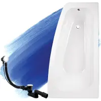 Badland LUNA hoekbad 150 x 80 cm rechts wit