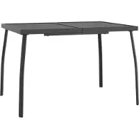 Syfax Tuintafel 110x80x72 cm staalgaas antracietkleurig