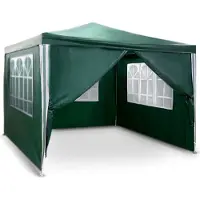 Plonos 4935 - Tuinpaviljoen - Groen - 300x300x245cm - Met zijwanden