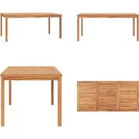 vidaXL Tuin eettafel 180x90x77 cm, massief teakhout - Eettafel - Eettafels - Houten tafel - Houten tafels
