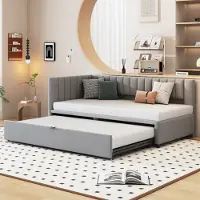 STILVORA slaapbank 90/180x200. Multifunctionele L-vormige dagbed, kinderbed/dagbed in fluweelstof, lichtgrijs (zonder matras)