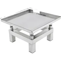 OEM Betonvibratieplaat, 50W vermogen, draagvermogen 10 kg, zilverkleurig