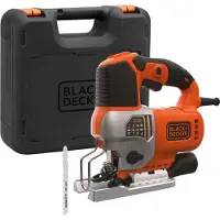 Black & Decker Stikzaag BLACK+DECKER BES610K, 650W, 3100 omwentelingen per minuut, instelbare pendelbeweging, snijdiepte in hout: 90 mm