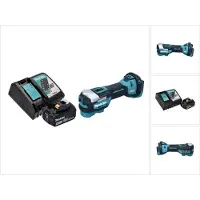 Makita Multifunctioneel elektrisch gereedschap, DTM 52 RT1 Accu Multifunctioneel Gereedschap 18 V Starlock Max Brushless + 1x Accu 5.0 Ah + Lader